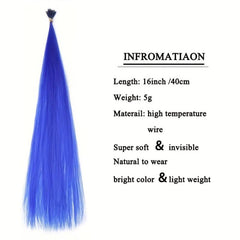 Long Straight Hair Piece Synthetic Hair Extensions Natural Density Wig Clip