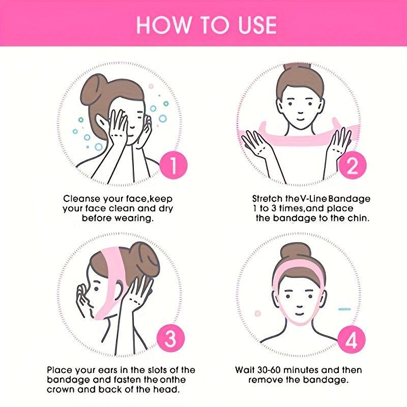 V Line Lifting Mask Face Tightening Strap Prevents Sagging Double Chin Reducer