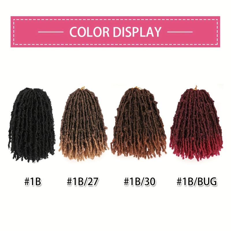 Butterfly Locs Crochet Hair Extensions 30-48cm Soft Distressed Faux Locs