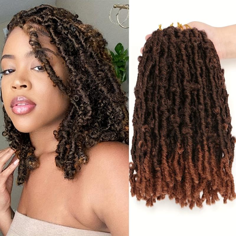Butterfly Locs Crochet Hair Extensions 30-48cm Soft Distressed Faux Locs