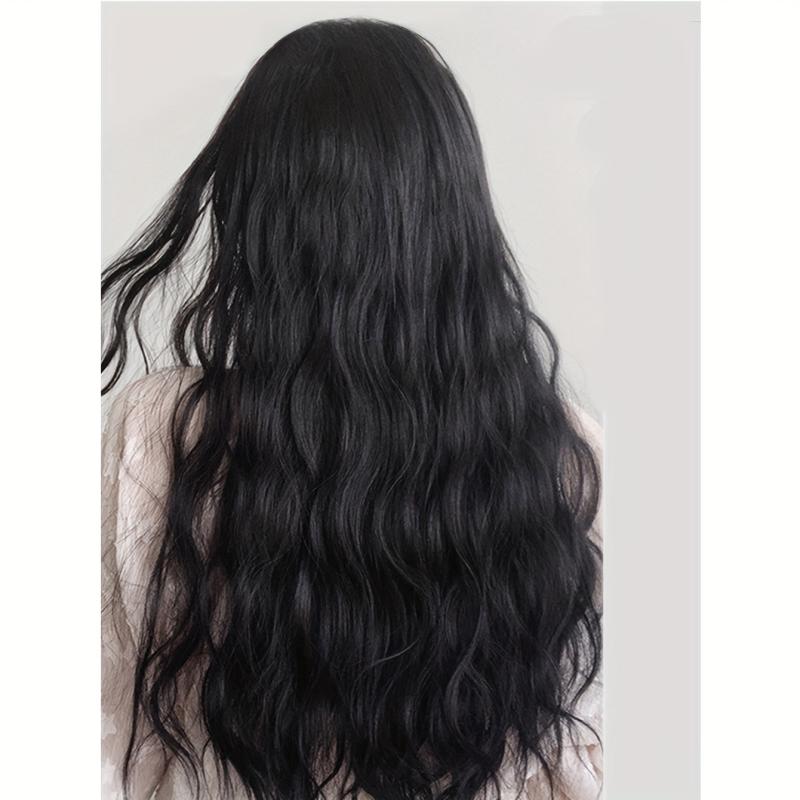Long Mermaid Waves Clip In Curly Wavy Hair Extensions Synthetic Fiber