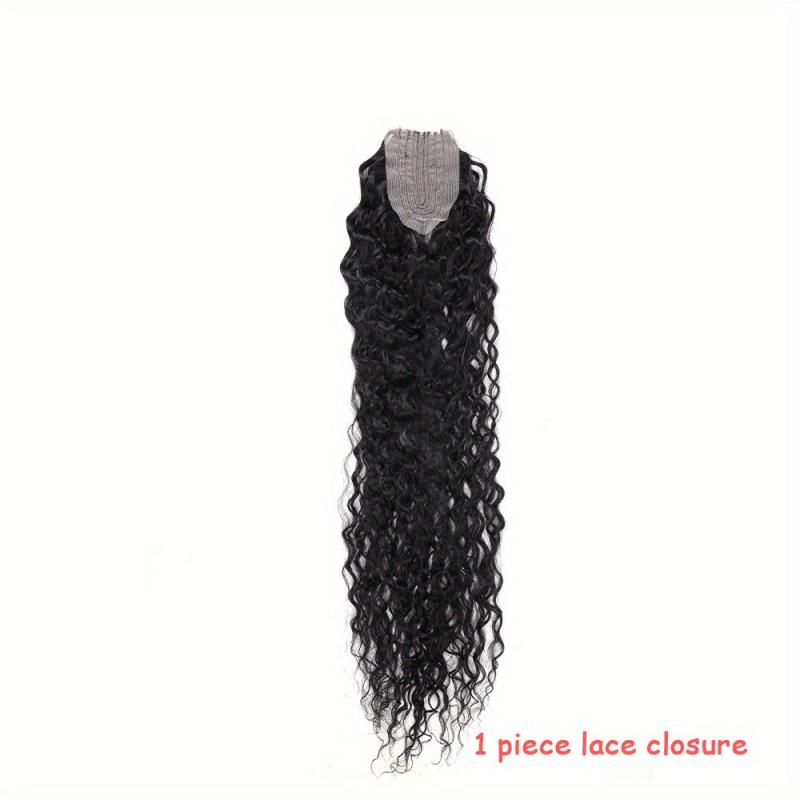 Ombre Water Wavy Synthetic Lace Closure for Braiding Hair Extension