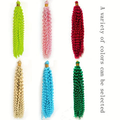 Colorful Spring Twist Braids Kinky Curly Hair Extensions