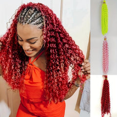 Colorful Spring Twist Braids Kinky Curly Hair Extensions