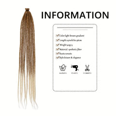 60 Long Dreadlocks Hair Extension Synthetic Gradient Reggae Jamaican Dreadlocks