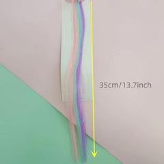 Colorful Long Straight Hair Extensions for Girls