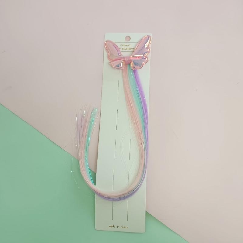 Colorful Long Straight Hair Extensions for Girls
