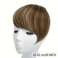 Human Hair Straight Bangs Extensions One Piece For Women