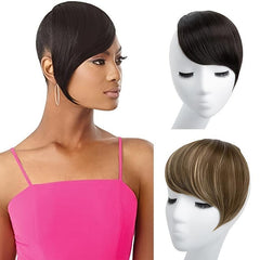 Human Hair Straight Bangs Extensions One Piece For Women