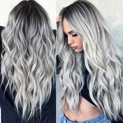 Long Body Wave Hair Wig Highlights Daily Wear Party Halloween Cosplay Costume