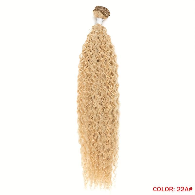613 Blonde Hair Bundle Long Curly Wave Hair 28 cm Ombre Hair Bundles