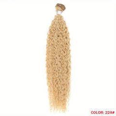 613 Blonde Hair Bundle Long Curly Wave Hair 28 cm Ombre Hair Bundles