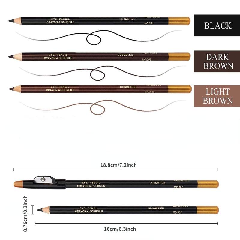 Waterproof Eyebrow Pencil With Blade Natural Long-lasting Eye Makeup