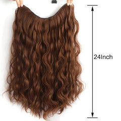 Natural Water Wave Hair Extensions with Heat Resistant Clips