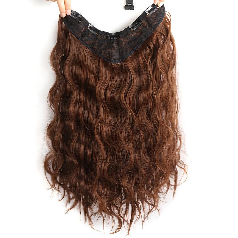 Natural Water Wave Hair Extensions with Heat Resistant Clips