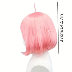 Light Pink Silly Hair Bob Wig for Halloween Party