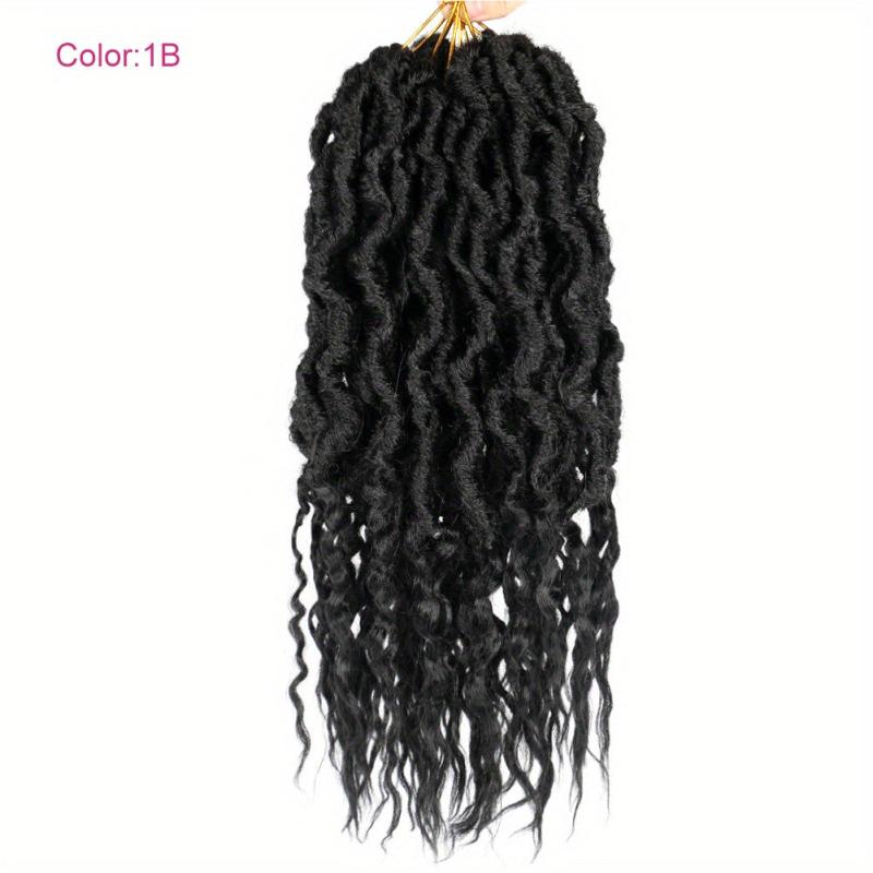 Long Afro Braids with Curly Ends Crochet Hair Extensions