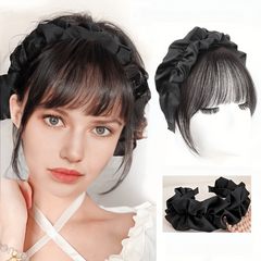 Cloud Headband With Synthetic Hair Bangs 2-in-1 Hair Accessories