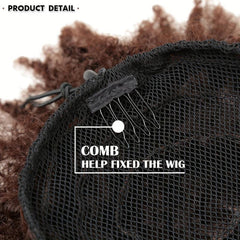 Afro Curly High Puff With Bangs Synthetic Hair Bun Clips In Hair Extensions