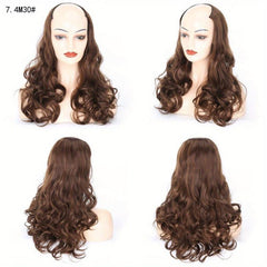 Medium Length Big Wave Half Head Wig For Women