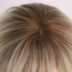Short Curly Wavy Wig - Blonde Heat Resistant Pixie Party Cosplay Use