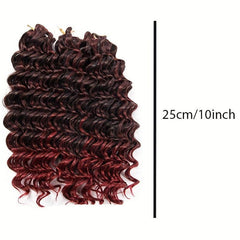 3pcs Ombre Braiding Hair Extensions Synthetic Deep Wave Crochet Hair 25 4 Cm