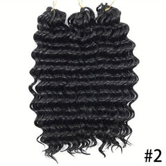 3pcs Ombre Braiding Hair Extensions Synthetic Deep Wave Crochet Hair 25 4 Cm