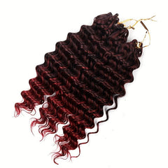 3pcs Ombre Braiding Hair Extensions Synthetic Deep Wave Crochet Hair 25 4 Cm