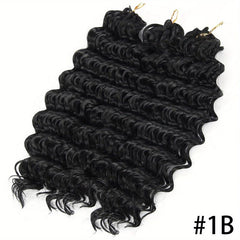 3pcs Ombre Braiding Hair Extensions Synthetic Deep Wave Crochet Hair 25 4 Cm