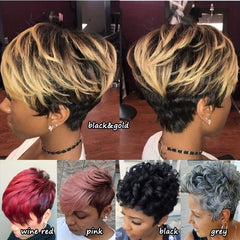 25 4 Cm Short Curly Wavy Hair Iwgs For Women Natural Looking Synthetic