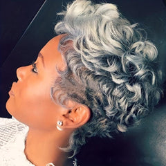 25 4 Cm Short Curly Wavy Hair Iwgs For Women Natural Looking Synthetic