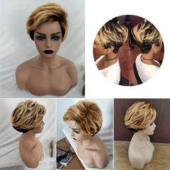 25 4 Cm Short Curly Wavy Hair Iwgs For Women Natural Looking Synthetic