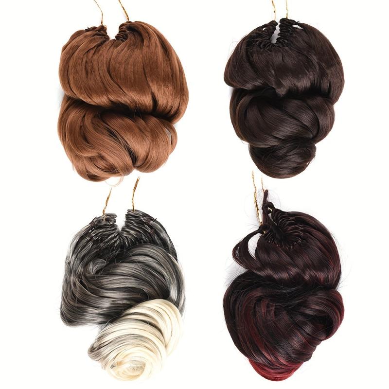2pcs Crochet Body Wave Hair Extensions Synthetic Hair For Women