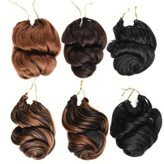 2pcs Crochet Body Wave Hair Extensions Synthetic Hair For Women