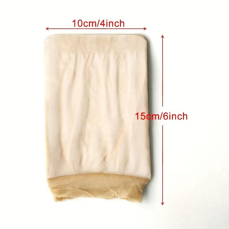 4 PCS Light Brown Elastic Wig Caps
