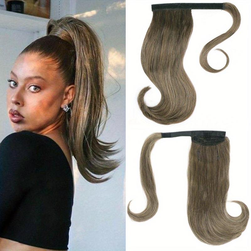 30 48 Cm Straight Ponytail Extensions for Women Girls Daily Use