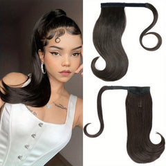 30 48 Cm Straight Ponytail Extensions for Women Girls Daily Use