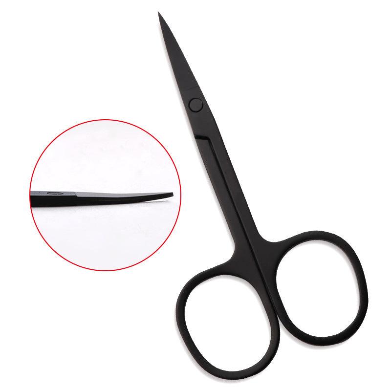 Curved Facial Hair Scissors for Men & Women - Professional Stainless Steel