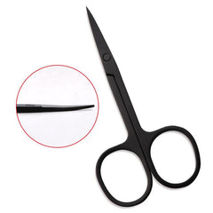 Curved Facial Hair Scissors for Men & Women - Professional Stainless Steel