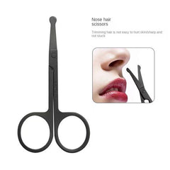 Curved Facial Hair Scissors for Men & Women - Professional Stainless Steel
