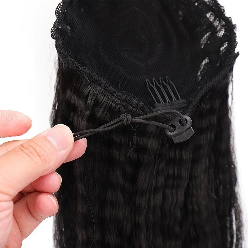 20 Inch High Temp Fiber Drawstring Wig Ponytail Plait