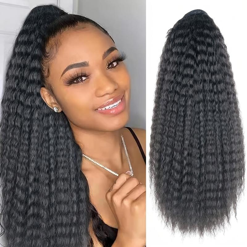 20 Inch High Temp Fiber Drawstring Wig Ponytail Plait