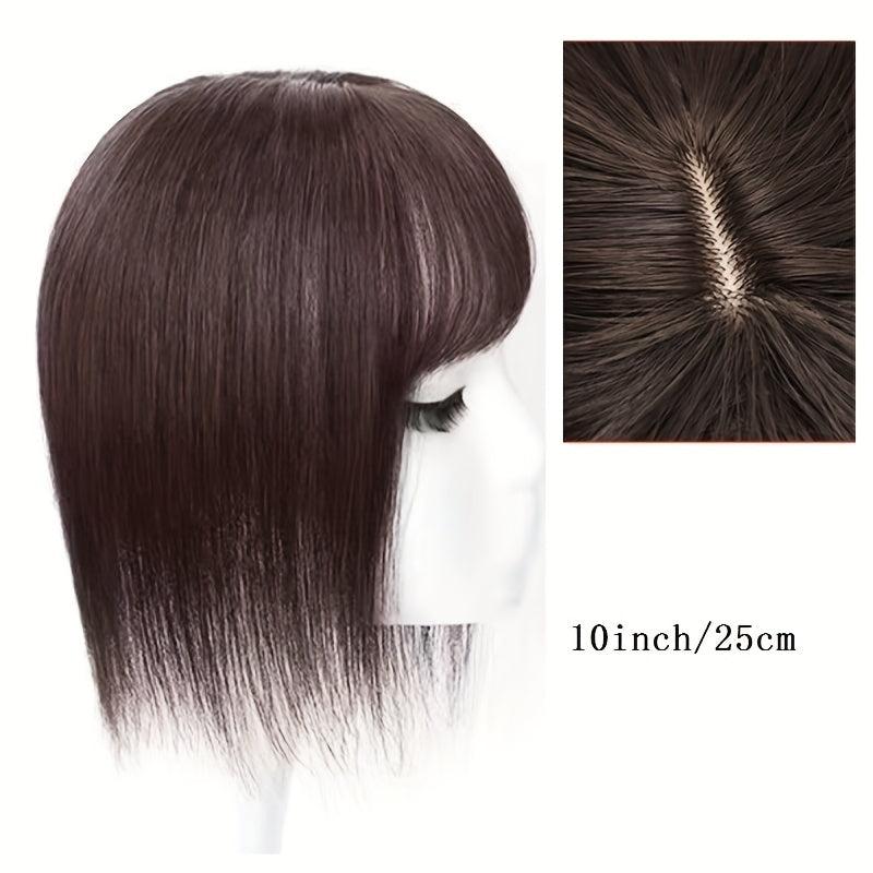 Clip In Hair Toupee Synthetic Hairpiece Can Be Dyed & Ironed Shape