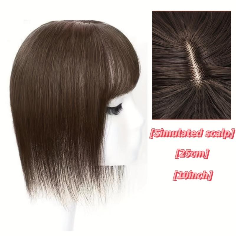Clip In Hair Toupee Synthetic Hairpiece Can Be Dyed & Ironed Shape
