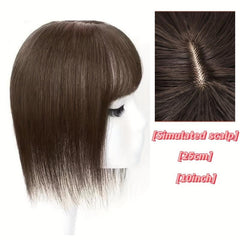 Clip In Hair Toupee Synthetic Hairpiece Can Be Dyed & Ironed Shape