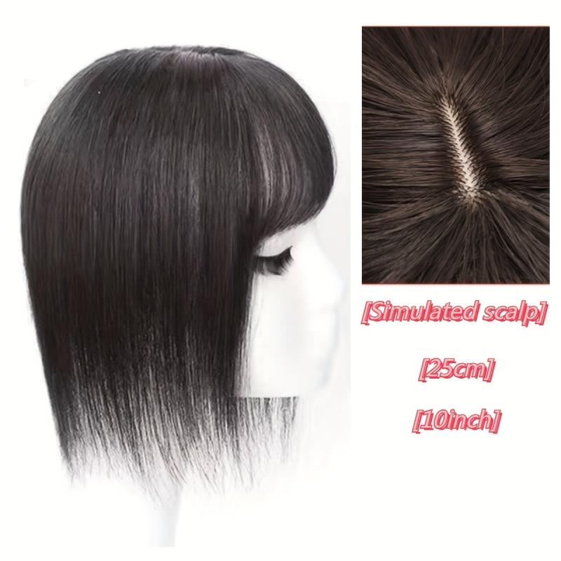 Clip In Hair Toupee Synthetic Hairpiece Can Be Dyed & Ironed Shape