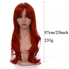 Wavy Cosplay Wig Heat Resistant Synthetic Hair For Women