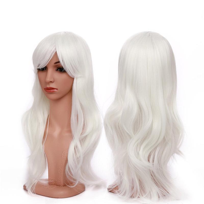 Wavy Cosplay Wig Heat Resistant Synthetic Hair For Women