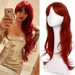 Wavy Cosplay Wig Heat Resistant Synthetic Hair For Women