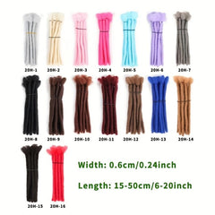 20 Strands Backcomb Twisted Dreadlocks Extensions